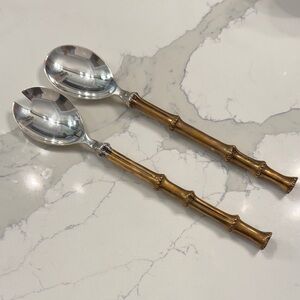 Luxury Bamboo Handle Serving Spoons